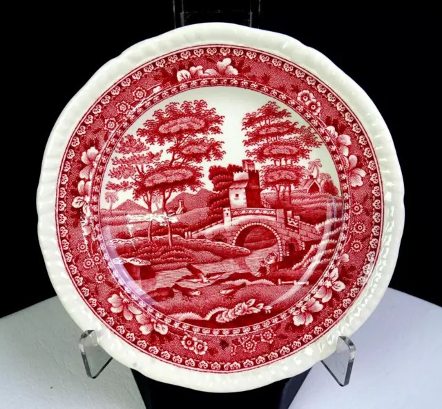 Copeland Spode England Porcelain Spodes Tower Pink 5 3/8"Small Bread Plate 1920-
