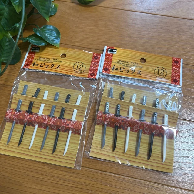 Japanese Picks 2Bags Set Bento Sword Samurai Food Pick