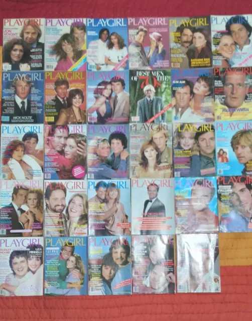 Vintage 1970s/80s Play Girl Magazine Lot of 29 erotica ephemera