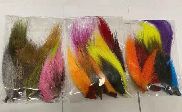 Pack of 6 Mixed Bucktail Pieces - Gordon Griffiths