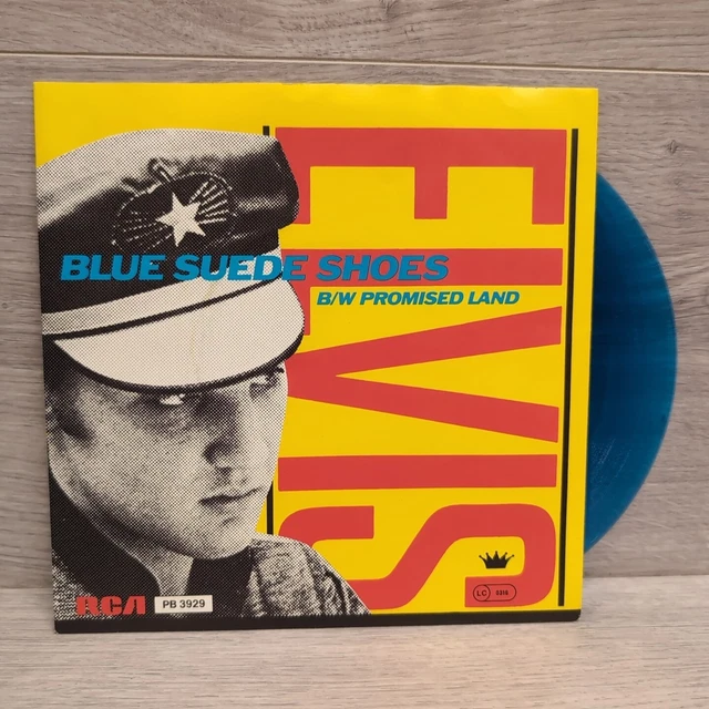 7” EP Elvis Presley Blue UK Original Elvis Presley – Blue Ep – Vinyl (Blue Heart Shaped, 7