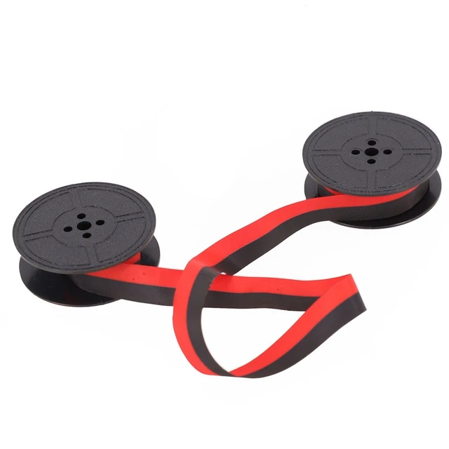 Typewriter Ribbon Set Compatible with Various Typewriters Red and Black Ink