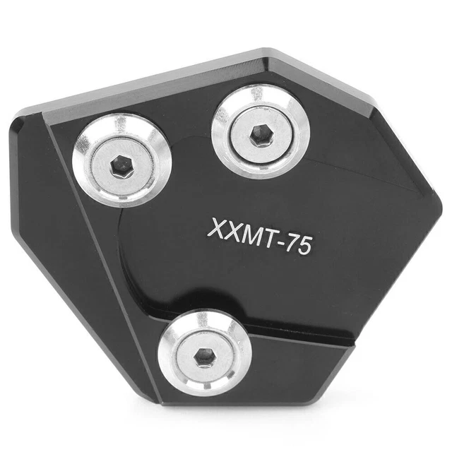 Side Stand Kickstand Enlarge Plate Pad Base for YAMAHA SMAX 155 2013-2016 Black