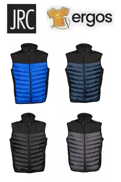 JRC Gilet OSLO MAN Smanicato Imbottito Elasticizzato Interno in Pile Uomo