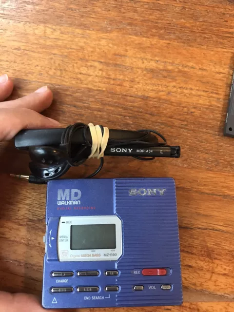 Sony MZ-R90 MD Player Portable MiniDisc Walkman