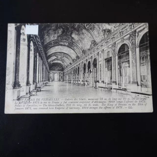 1919 - CONGRÈS de LA PAIX - CPA PALAIS de VERSAILLES - GALERIE des GLACES