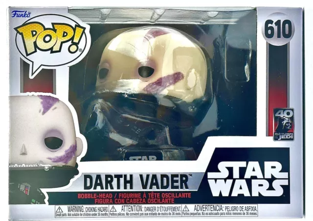 Funko POP! STAR WARS: ROTJ 40th Anniversary DARTH VADER unmasked. New & Unopened