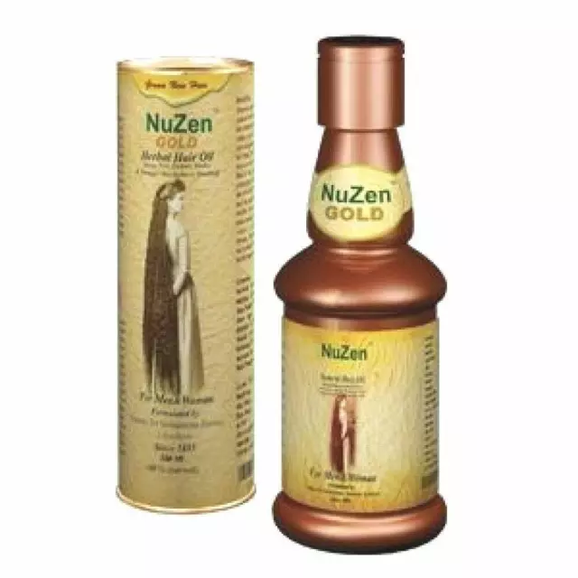 Nuzen Herbal Gold Hair Oil 100ml -growth of healthy, thicker and glossier hair