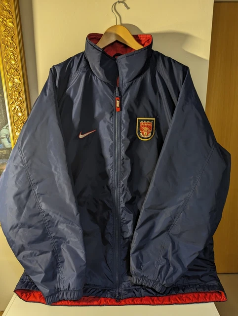 ARSENAL 1997 1998 FOOTBALL Bench Jacket Jersey Reversible Nike Size Xl Adult 149.99 PicClick UK