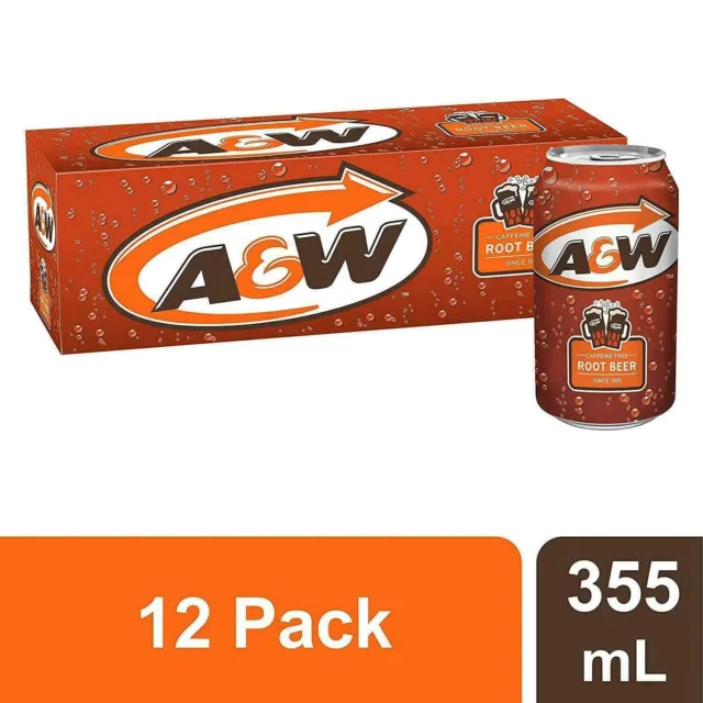 A&W Root Beer 355ml X 12 cans (MULTIPACK)