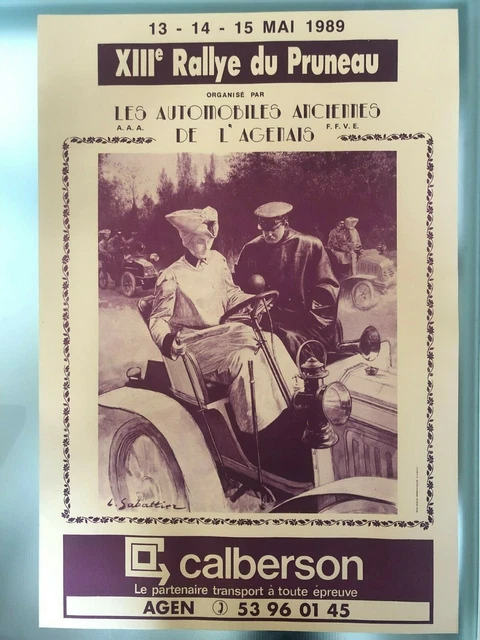 Affiche Vintage Originale Rallye International De Camping-Caravaning Canada 1992 - Grand Format
