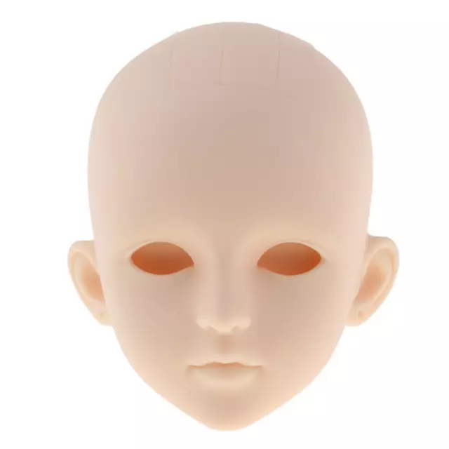 1/4 lebensechter Mädchen-Puppenkopf ohne Augen für BJD