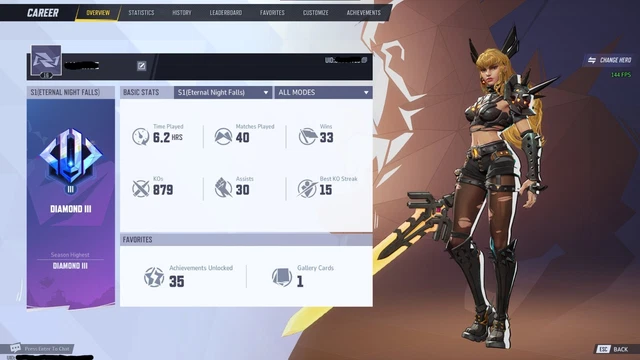 MARVEL RIVALS DIAMOND 3 Account 85%WR [NA/EU/ASIA] Full Access Given ...