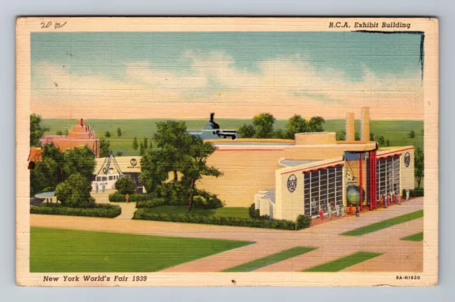 New York City-NY 1939 World's Fair R.C.A. Exhibit Building Vintage Postcard