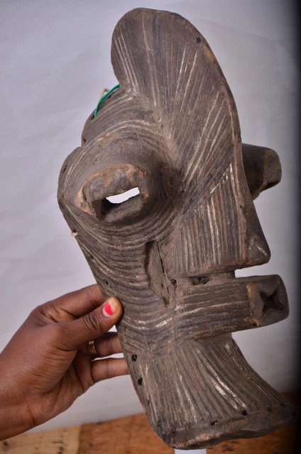 African tribal art, Songye mask  from Democratic Republic of Congo