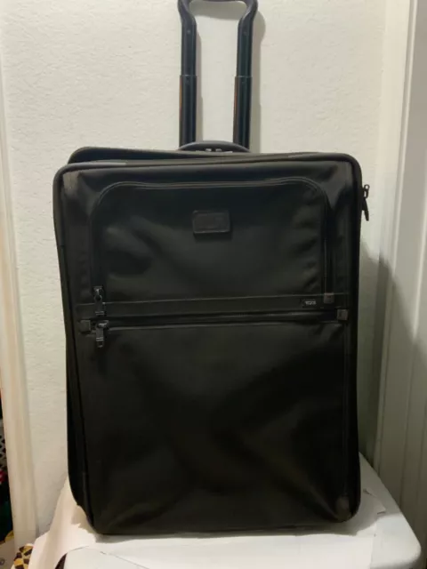 TUMI Large Brown  Ballistic Nylon 2-wheel Rolling Suitcase 24”x15” expandable