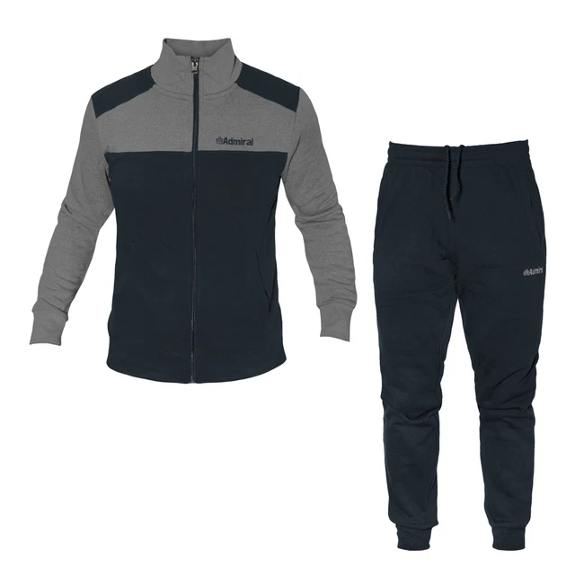 Tuta Uomo ADMIRAL Cotone Felpato Zip 2 Colori Art.AD2678
