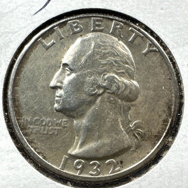 1932-D 25C Washington Quarter, SILVER, KEY DATE! (74574)