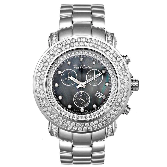 Joe Rodeo Diamond Men's Watch - JUNIOR silver 6.75 ctw Joe Rodeo Diamond Men's Watch - JUNIOR silver 6.75 ctw