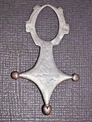Antique African Tuareg Tribal Ethnic Silver Traditional Cross From Niger Africa
