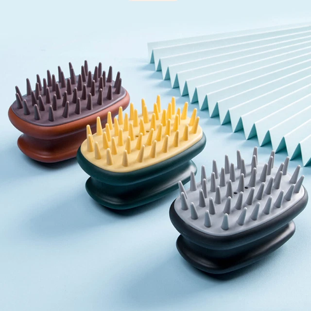 Massage Shampooing Peigne Silicone Coussin D'air Outil De Coiffage Confort 》