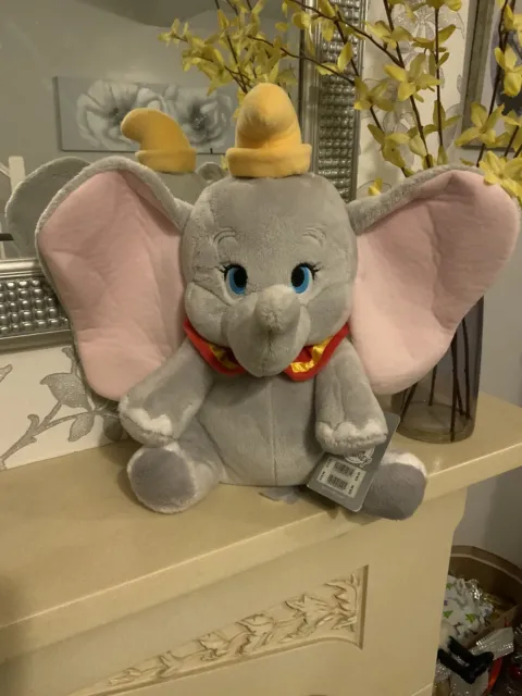 Dumbo Soft Toy NEW Disney Store The Flying Elephant Medium Plush  14”