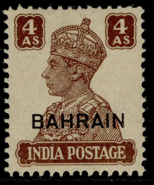 BAHRAIN 1942-45 KGVI SG47 4a. BROWN - CV £12 -  MNH