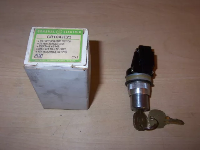 New Ge Cr104J121 Oiltight 2 Psition Key Switch