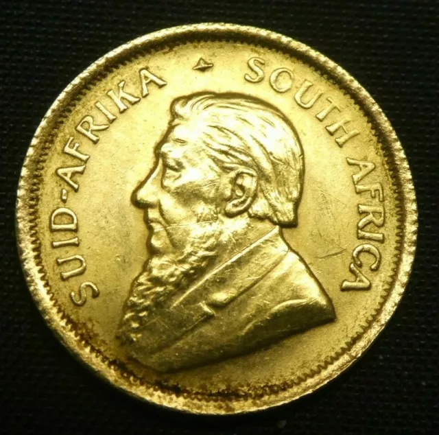 1982 South Africa Krugerrand 1/10 Oz Fine Gold Coin BU