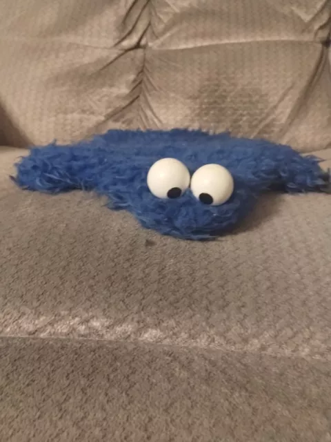 Vintage Sesame Street Muppets Cookie Monster Hand Puppet With Pull string