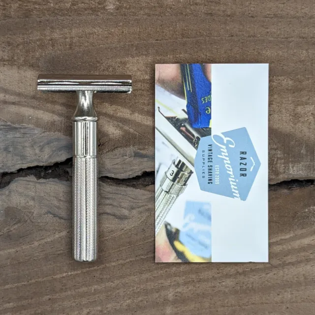 REVAMPED! 1930s Gillette Triangle Tech DE Safety Razor - Shave Ready & Stunning!