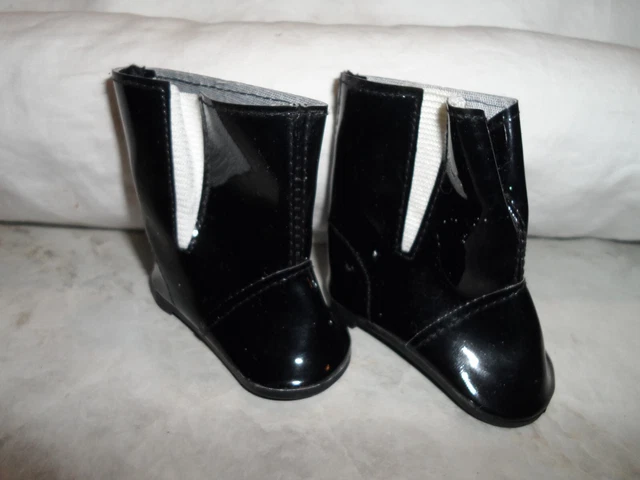 My Generation American Girl 18" Doll Clothes Shoes Shiny Black Vinyl Rain Boots