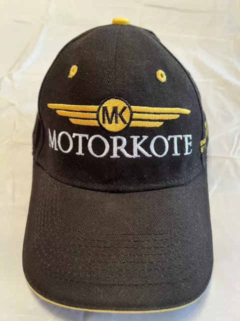 Motorkote MK Fuels & Lubes Hat Black Strapback Adjustable Baseball Cap VGC