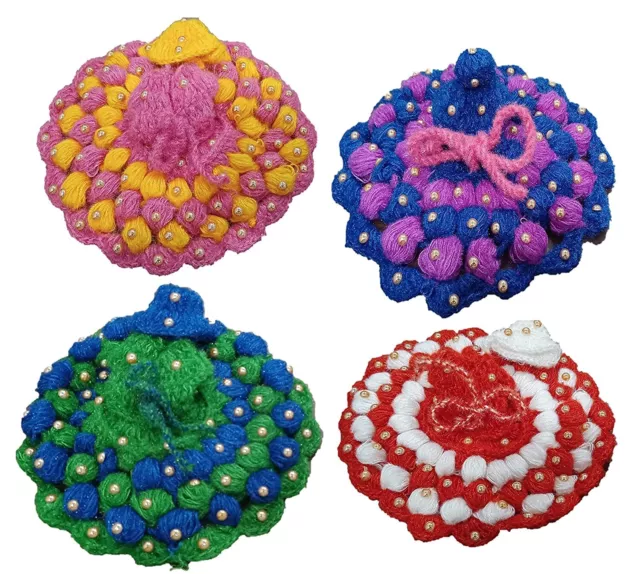 Laddu Gopal Woolen & Winter Dress of Lord Krishna ji Mix Color Pack of 2