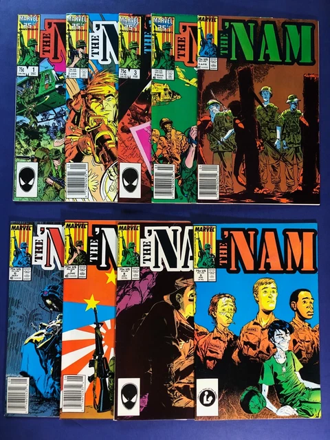 The 'Nam # 1 2 3 4 5 6 7 8 9 (1986) *9 Issue Run*  1st Tunnel Rat VF+