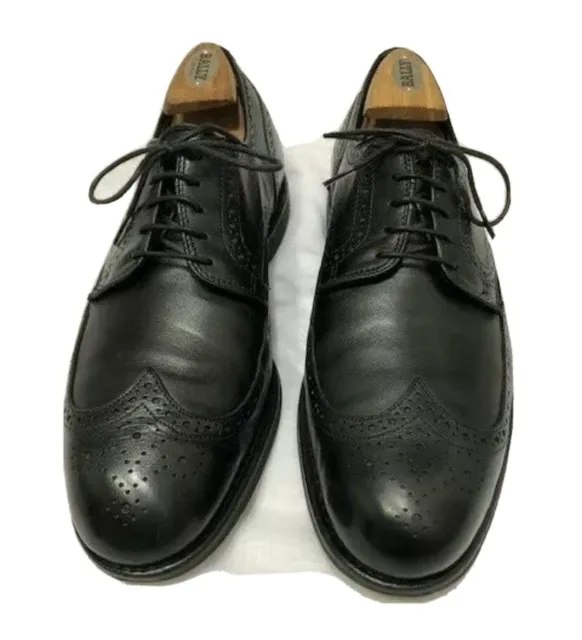 Allen Edmonds $325 MSRP Road Warrior Wing Tip Black Leather Oxford Shoes 11.5 D