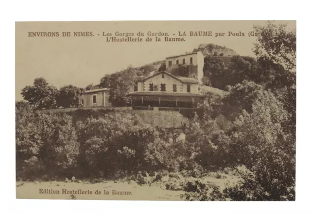 CPA ♦ Carte Postale environs de Nîmes - La Baume par Poulx