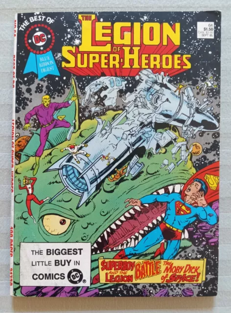 Best Of Dc Blue Ribbon Digest #64, Legion Of Superheroes, Copper Age, Fn-Vf 1985