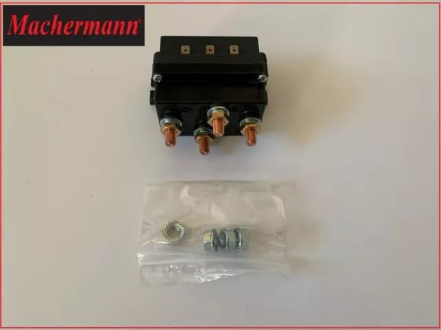 24v winch solenoid magnet Machermann brand flat terminals 24v ZJSF-41X-24V