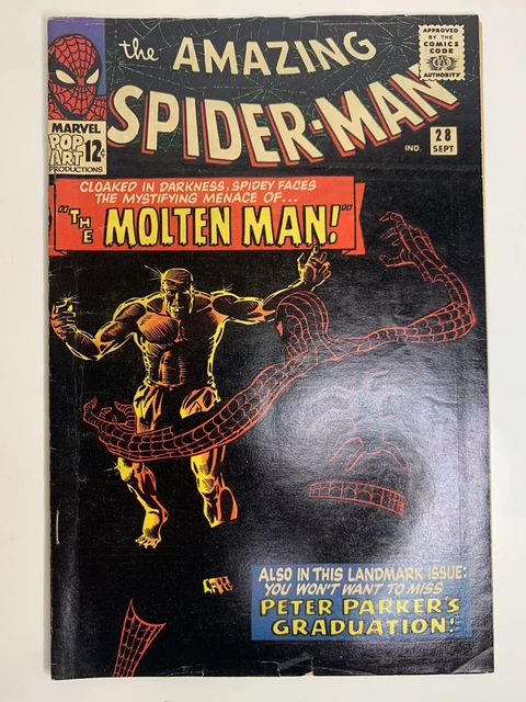 The Amazing Spider-Man #28 1965 1st Appearance Of Molten Man