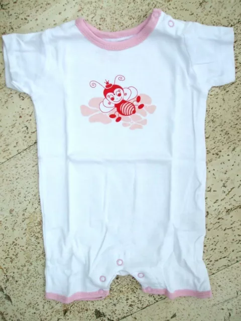 neuer weißer Baby Sommer Strampler Spieler für Mädchen Gr. 62 68