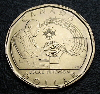Canada 2022 $1 Oscar Peterson Non-coloured BU