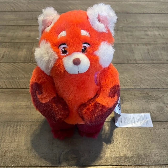 DISNEY PARKS PIXAR Turning Red Panda Mei Plush 9" - Pink Backpack Go
