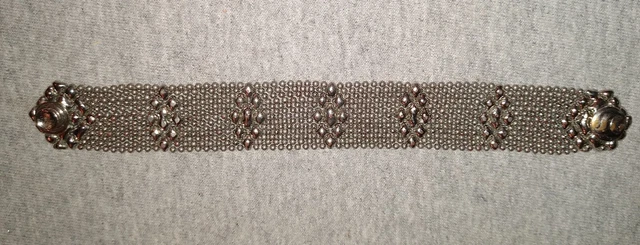 Sergio Gutierrez Silvertone Liquid Metal Mesh Bracelet 7.5"x 3/4" (#0126) Sergio Gutierrez Silvertone Liquid Metal Mesh Bracelet 7.5"x 3/4" (#0126)