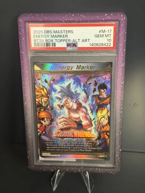 DRAGON BALL SUPER Card Game Box Topper GOLD Energy Marker Colossal Warfare  M-17 375.00 - PicClick UK