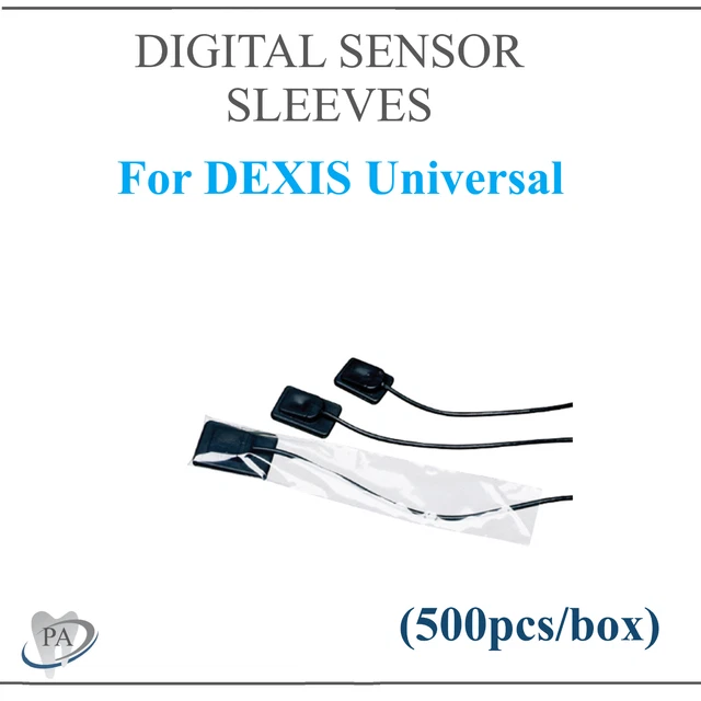 Plasdent 5000 Dental Digital X-Ray Sensor Covers #2 Sleeves (8x1-3/8") - Bulk Box, Exp 2028