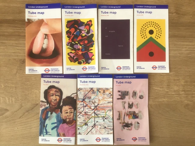 RARE LONDON UNDERGROUND Tube Map Collection / TFL / Collectors Item ...