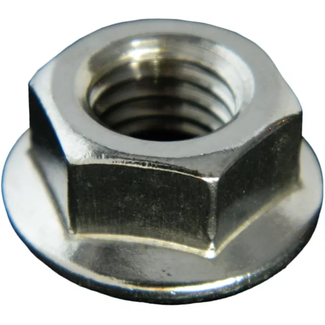 STAINLESS STEEL SERRATED FLANGE HEX LOCK NUTS 5/16-18 Qty 250