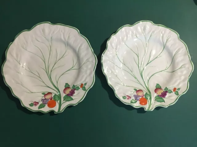 Vintage Booths Silicon China  - Ceylon  Ivory Serving / Salad Plate X 2