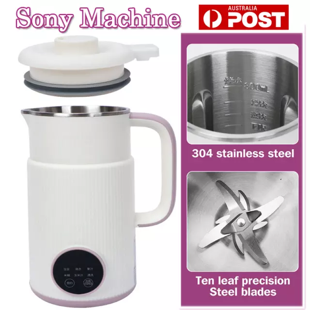 800ml Soy Milk Machine Juicer Automatic Heating Filter Soybean Milk Maker 2024